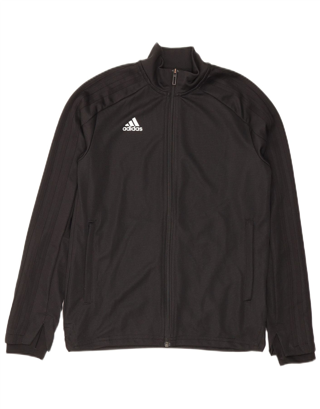 Jachetă de trening pentru fete Adidas 11-12 ani poliester negru