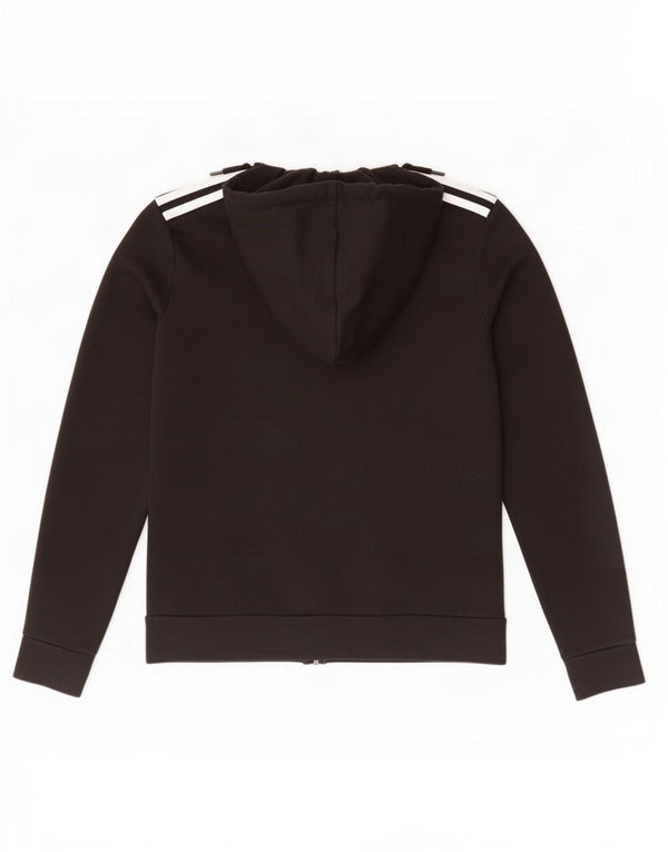 Pulover Adidas pentru femei cu fermoar, UK 4/6 XS, bumbac negru