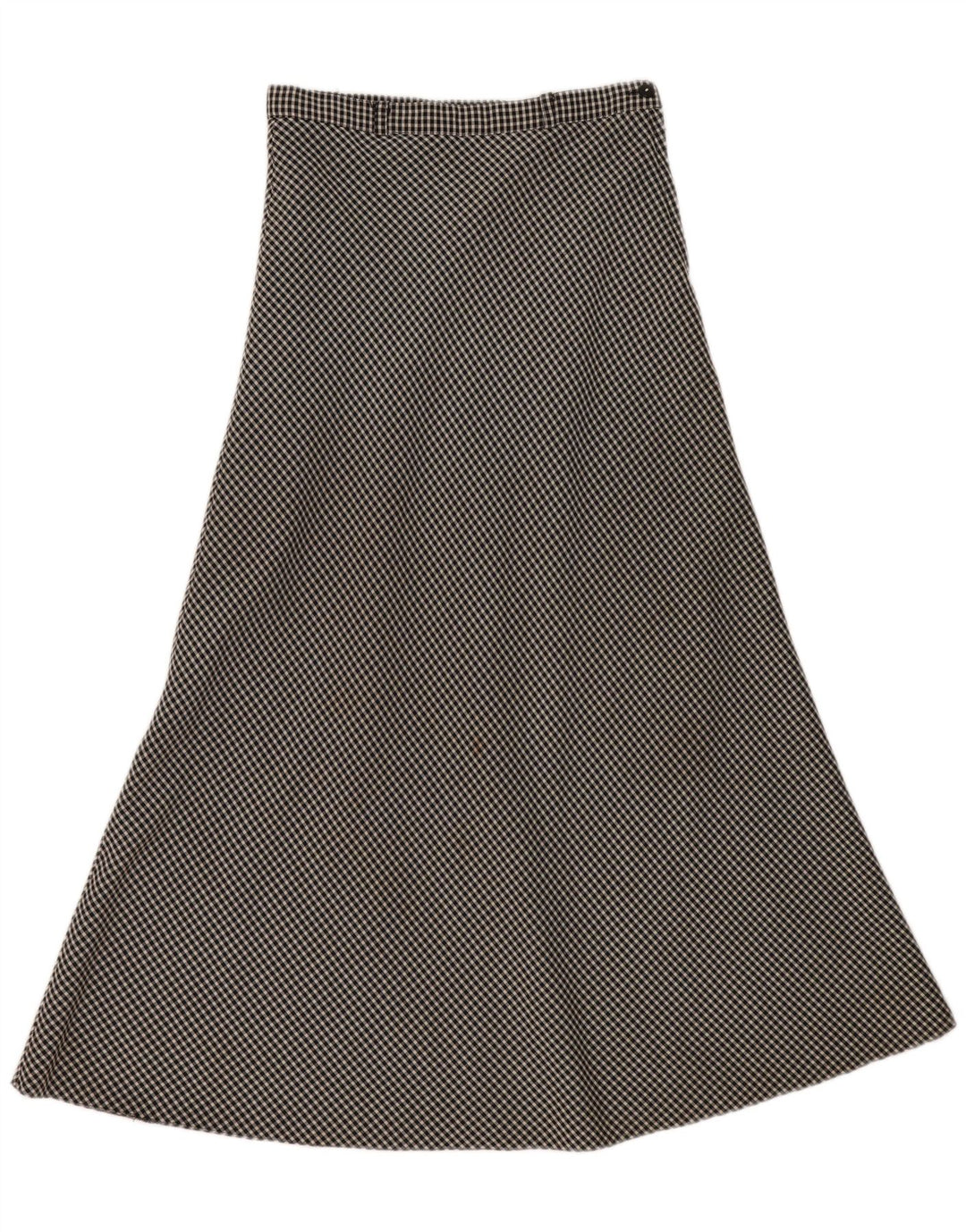 Fusta Midi Vintage pentru Damă EU 40 Medium W30 Negru Gingham
