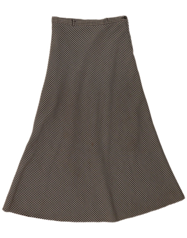 Fusta Midi Vintage pentru Damă EU 40 Medium W30 Negru Gingham