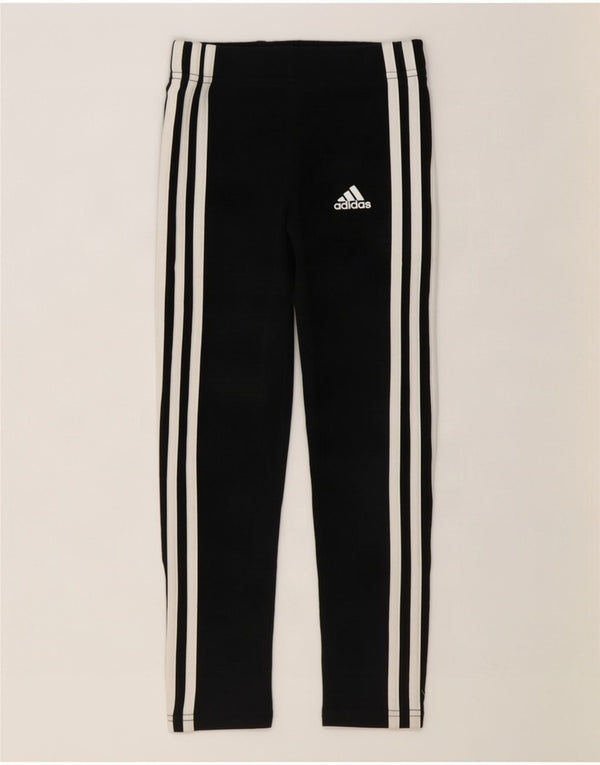Leggings pentru fete Adidas 7-8 ani bumbac negru