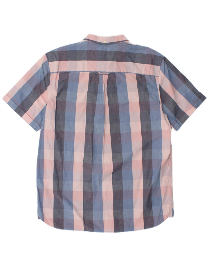 Cămașă cu mânecă scurtă pentru bărbați Lyle & Scott, bumbac cu carouri multicolore