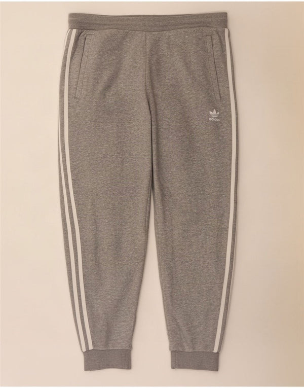 Pantaloni de trening Adidas pentru femei Joggeri UK 14, bumbac cu pete gri, mari