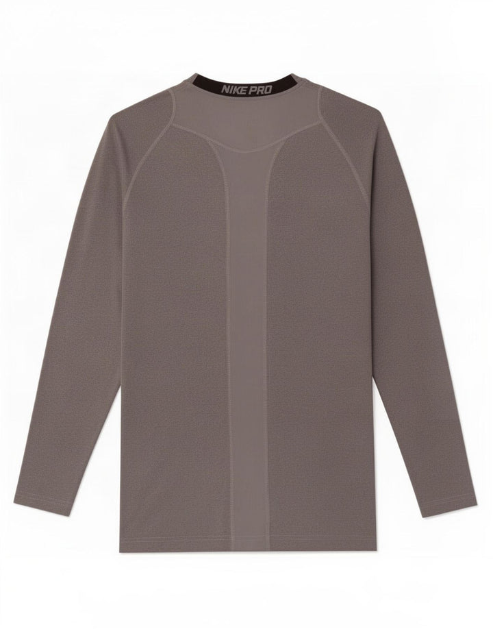 Tricou Nike Dri Fit Top cu mânecă lungă pentru femei UK 10, Gri mic, poliester color bloc
