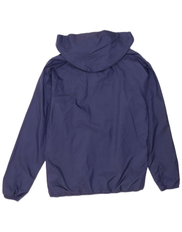 Jachetă de ploaie cu glugă Puma pentru bărbați UK 38 Medium Navy Blue Marine Colorblock