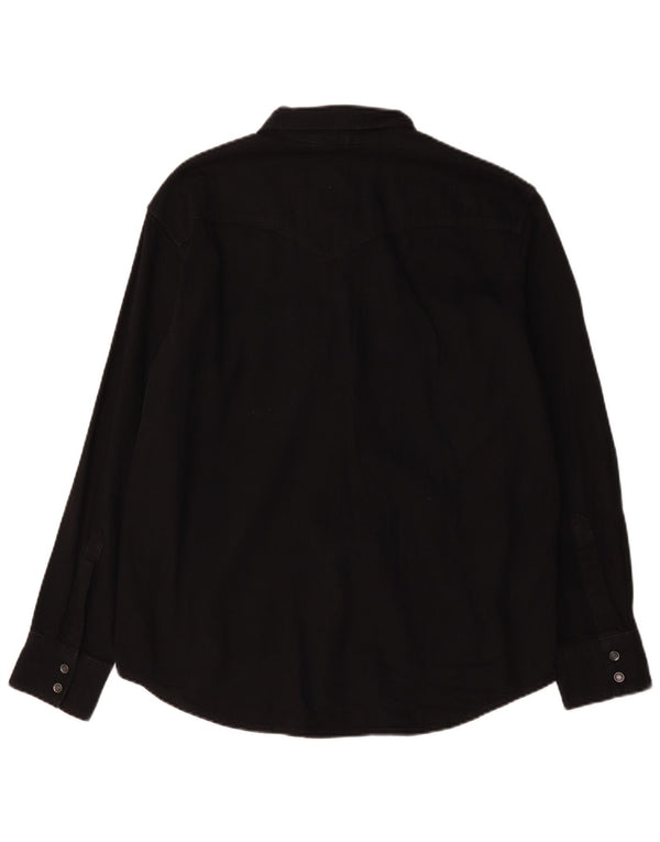Cămașă de blugi standard pentru bărbați Levi's, bumbac negru mare
