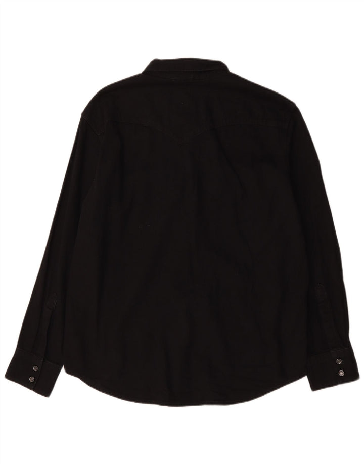 Cămașă de blugi standard pentru bărbați Levi's, bumbac negru mare