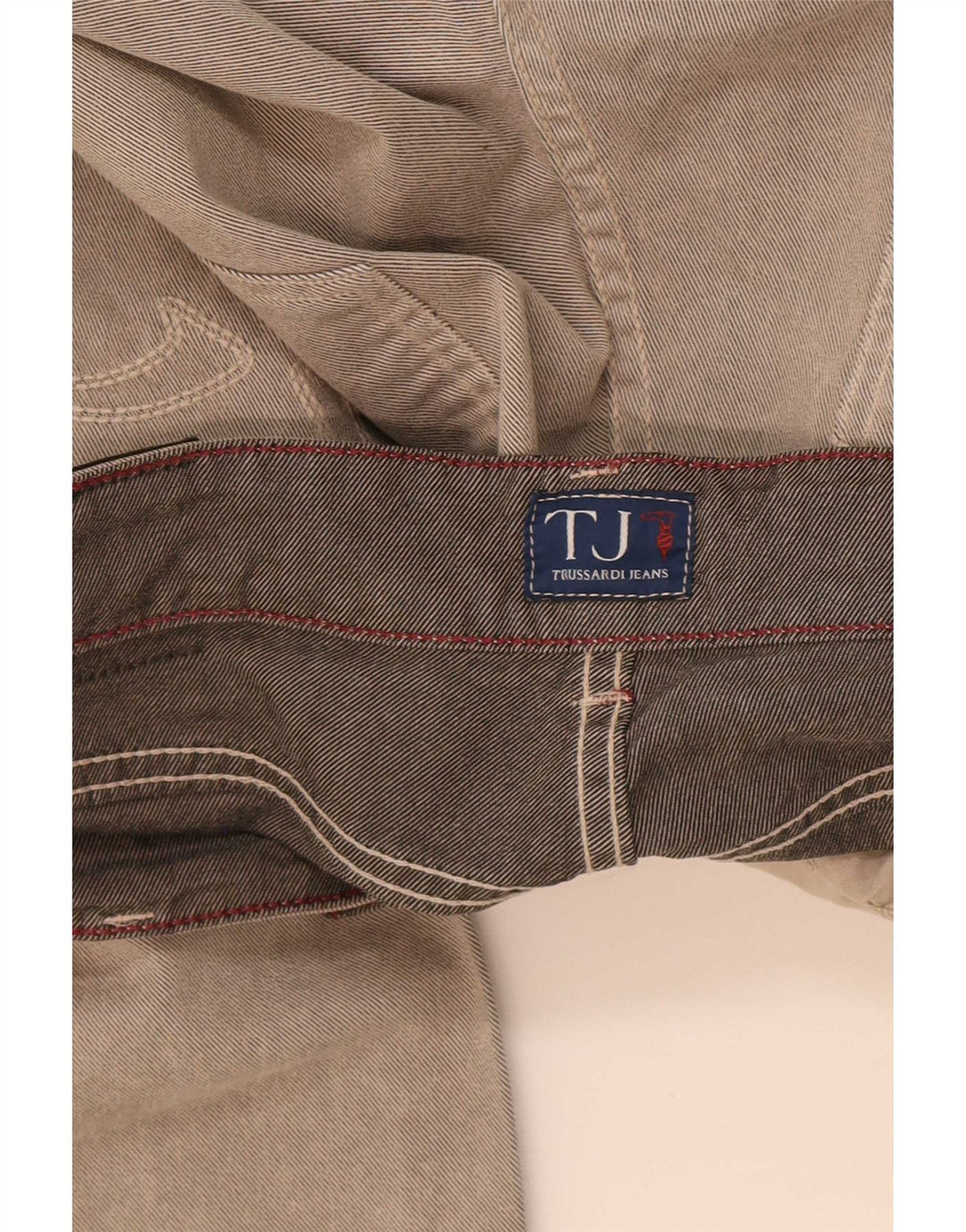 Trussardi blugi drepti pentru bărbați W31 L33 bumbac gri