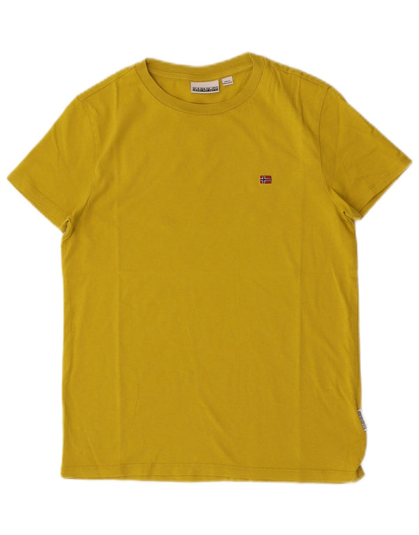 Tricou Băieți Napapijri Top 11-12 Ani Bumbac Galben