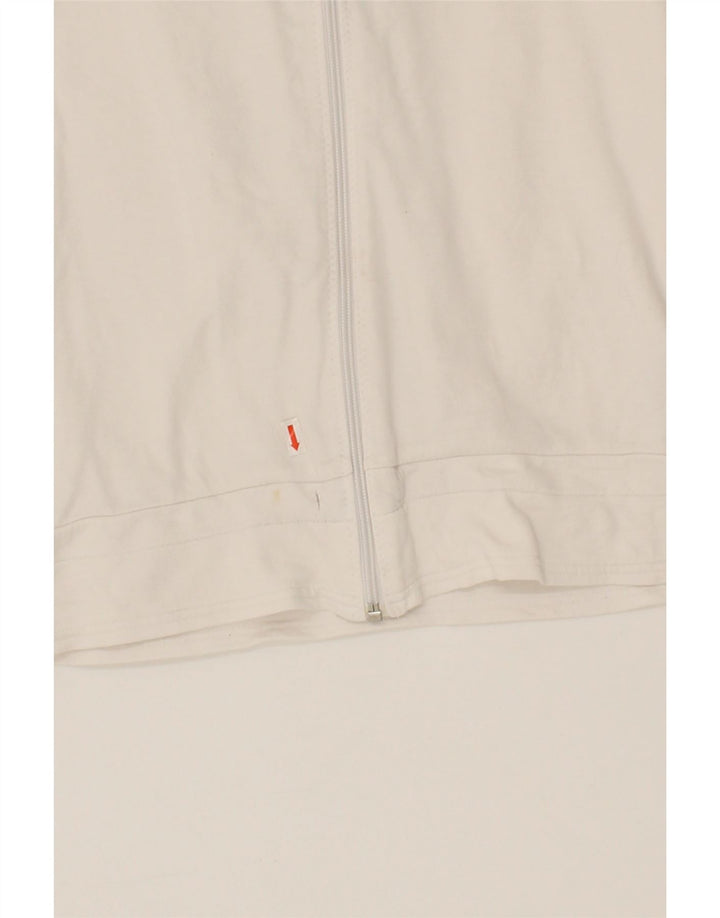 REEBOK Womens Tracksuit Top Jacket UK 12 Medium  White Cotton Vintage Reebok and Second-Hand Reebok from Messina Hembry 
