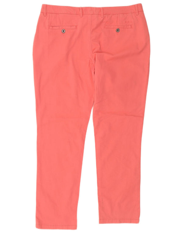 Pantaloni chino subțiri pentru femei Fat Face UK 18 XL W36 L29 bumbac roz