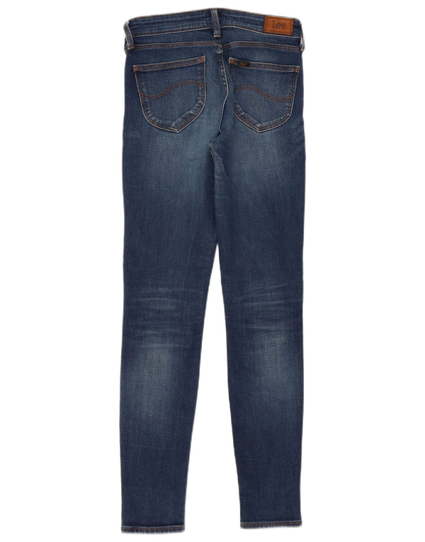 Lee Womens Scarlett Skinny Jeans W27 L33 Blue Cotton