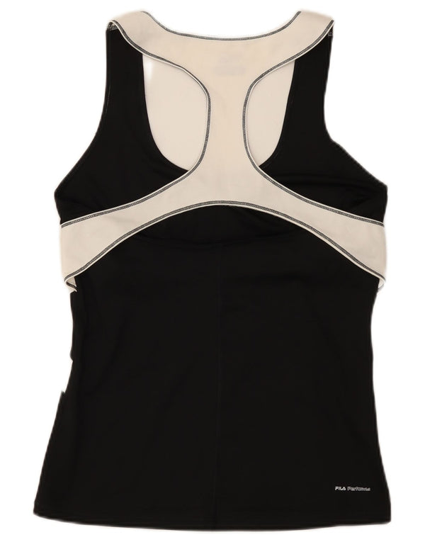 Vestă pentru femei Fila UK 14, mare, negru, poliester color bloc