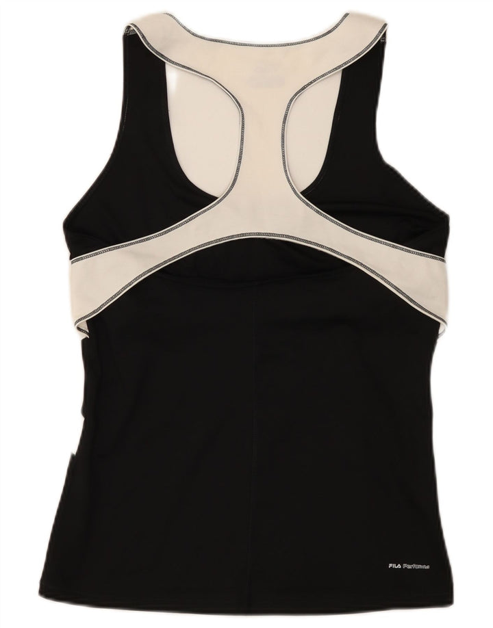 Vestă pentru femei Fila UK 14, mare, negru, poliester color bloc