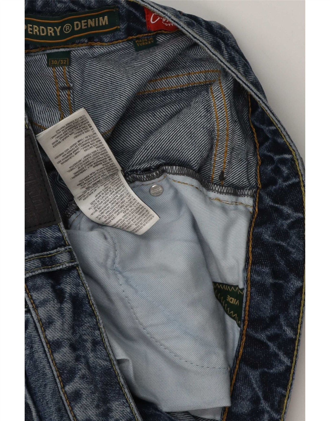 Blugi largi pentru bărbați Superdry W30 L32 Bumbac albastru
