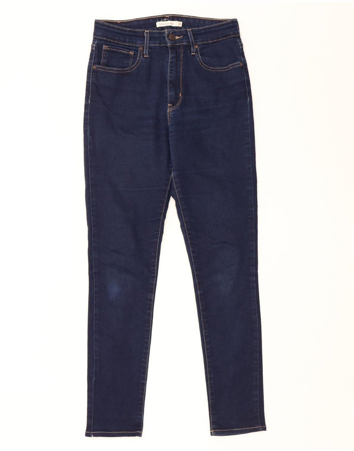 Blugi skinny 721 cu talie mare pentru femei LEVI'S W28 L30 bumbac bleumarin