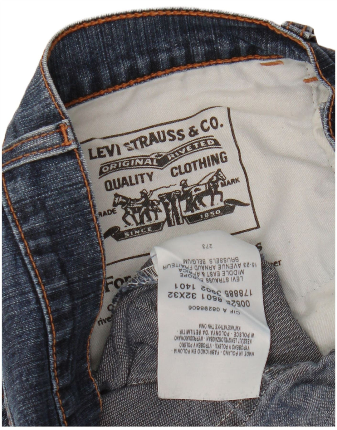 Blugi bootcut pentru femei LEVI'S W32 L32 Bumbac albastru