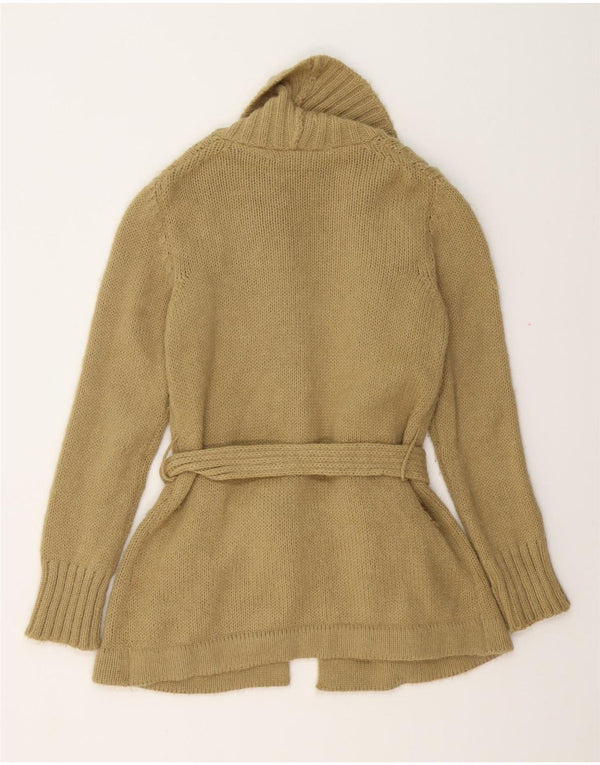 Pulover cardigan cu paragate VINTAGE pentru femei UK 14 Bej mediu