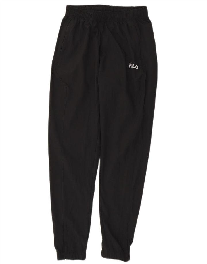 Pantaloni de trening Fila Barbati Joggeri Mici Poliester Negru