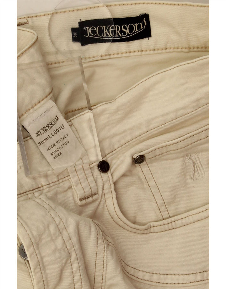 JECKERSON Womens Straight Jeans W36 L29 Beige Cotton Vintage Jeckerson and Second-Hand Jeckerson from Messina Hembry 