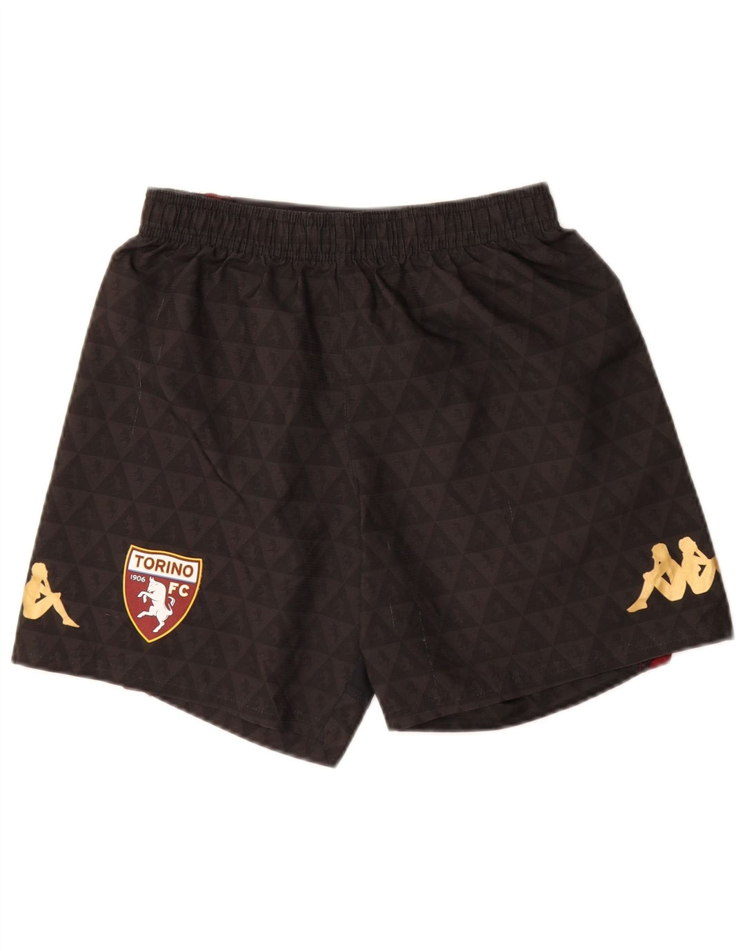 Pantaloni scurți sport KAPPA FC Torino pentru femei, UK 8, poliester negru mic