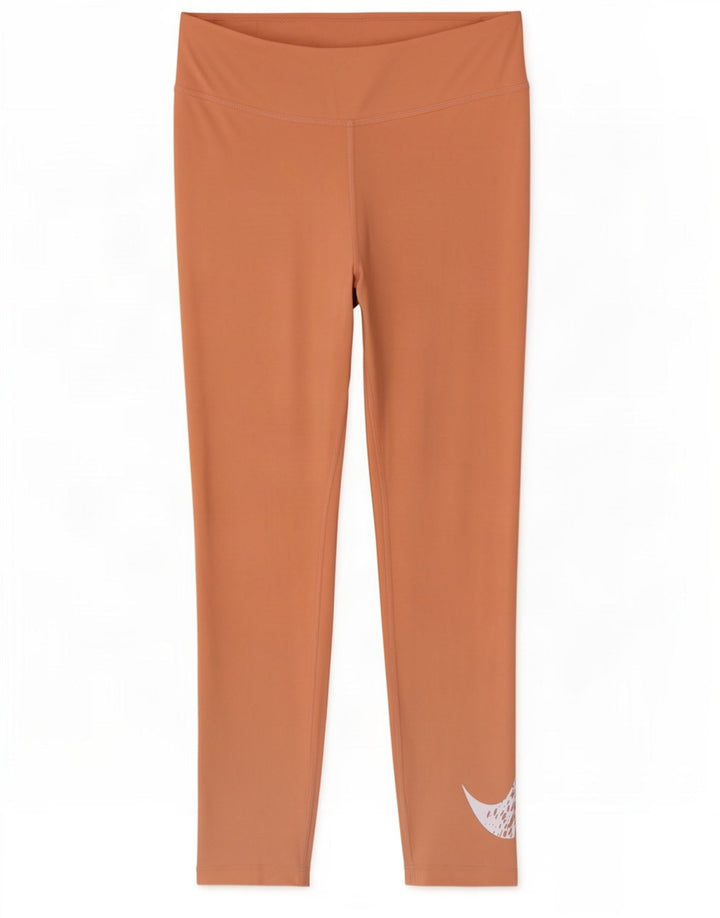 Leggings Nike Dri Fit pentru femei UK 14 Poliester portocaliu mediu