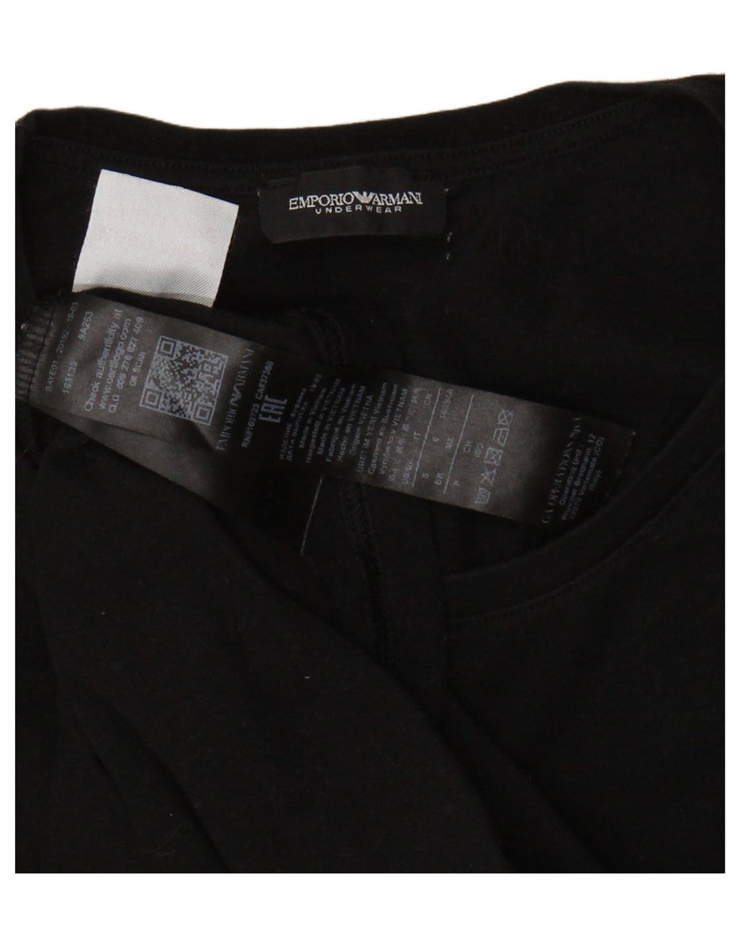 EMPORIO ARMANI Tricou cu grafic pentru femei Top UK 8 Small Black Bumbac