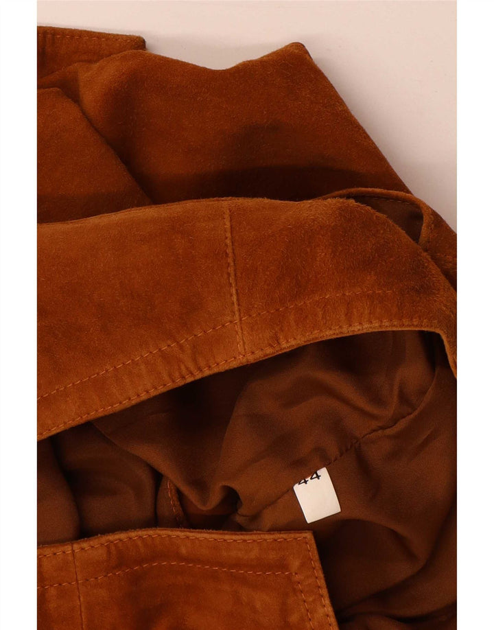 Vestă de piele crop pentru femei Save The Forest IT 44 Maro Mediu