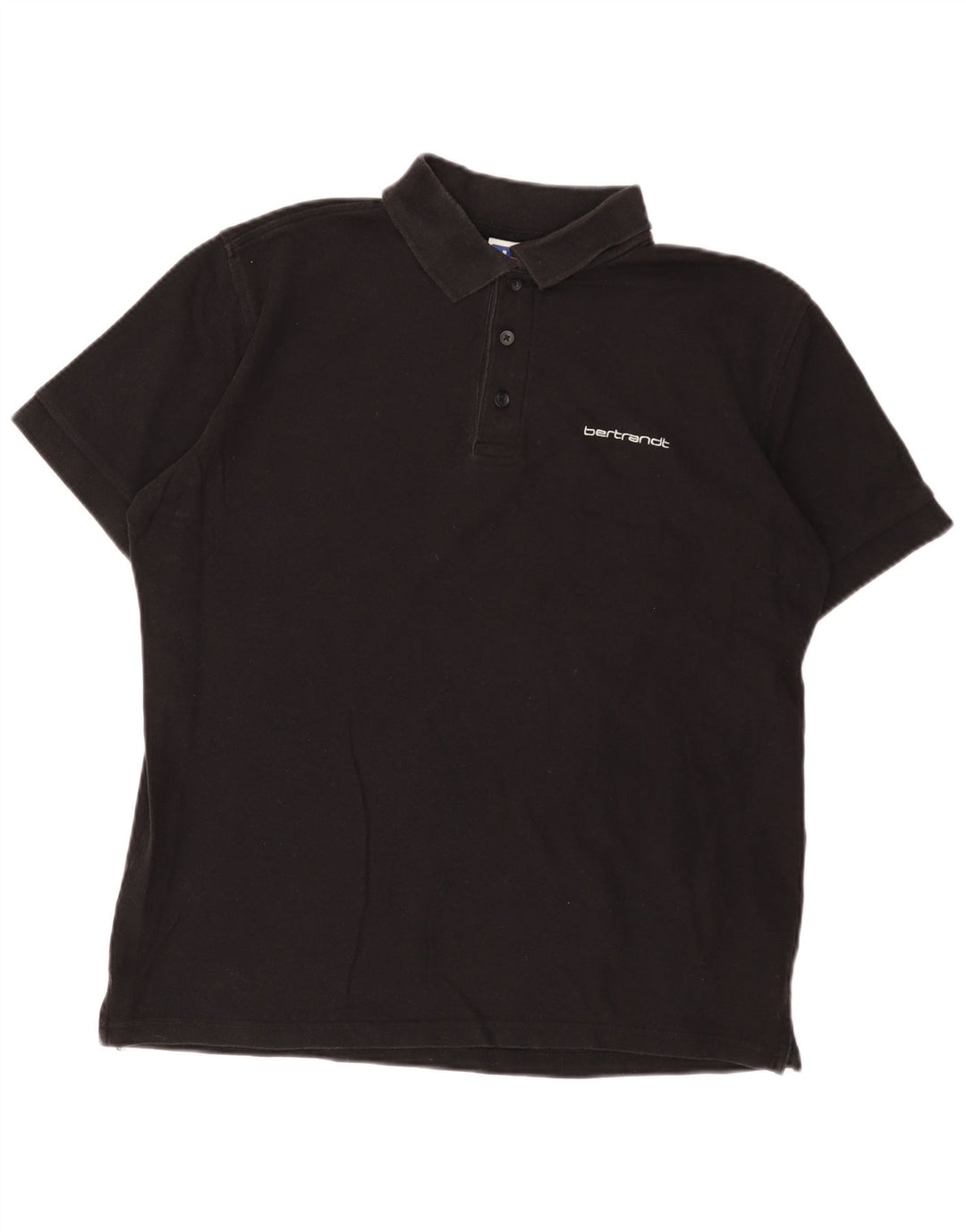Tricou polo Russell Athletic pentru bărbați, bumbac mediu negru