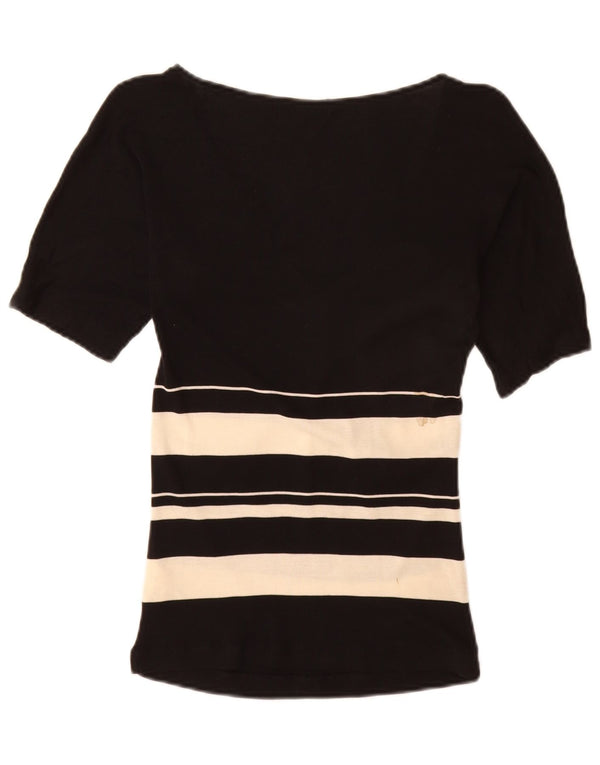 Bluză pentru femei Zara UK 12 Medium Black Colorblock Lyocell