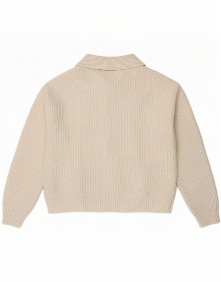 Pulover cardigan pentru femei Marks & Spencer UK 14 Medium White Viscose