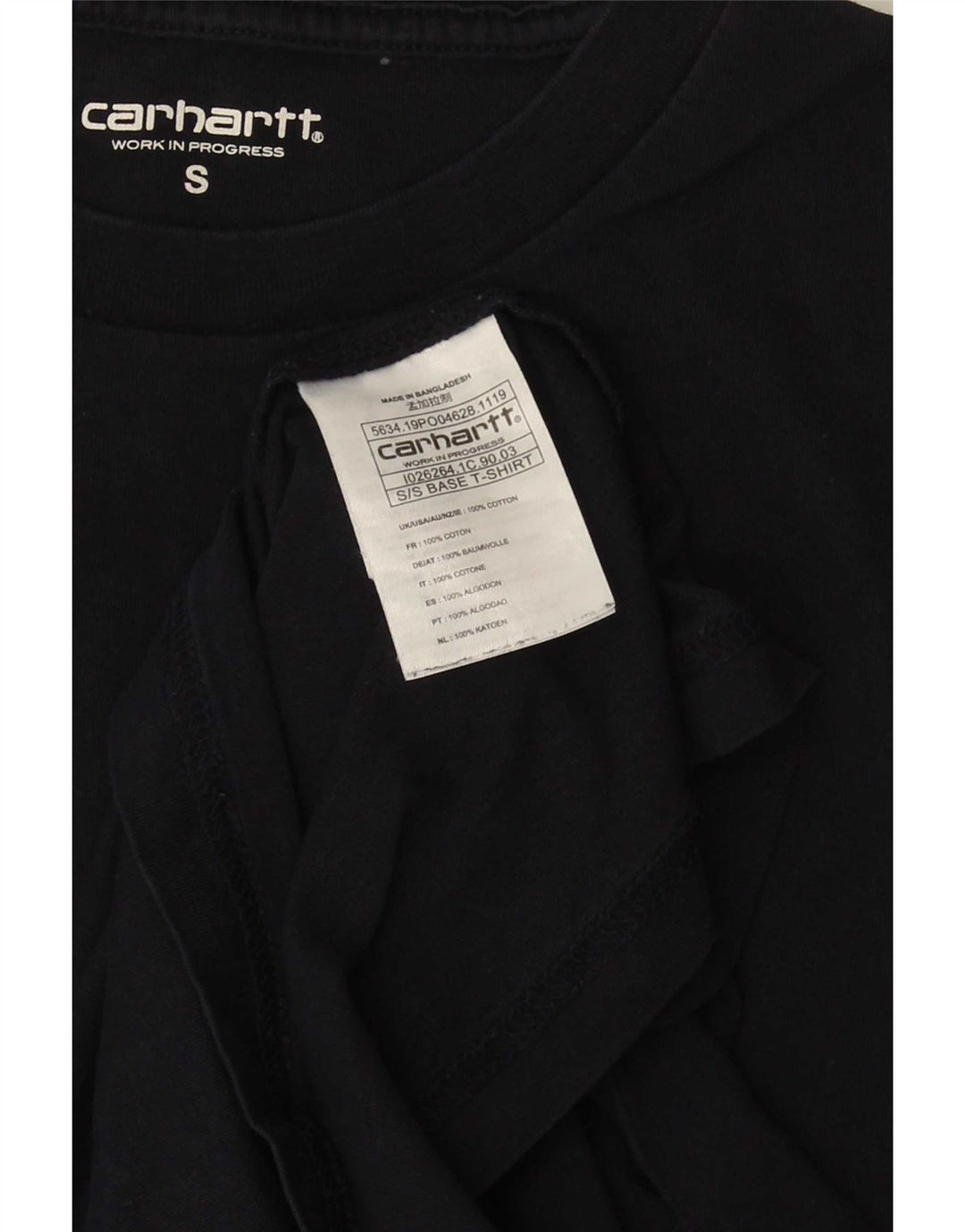 Tricou pentru bărbați Carhartt Top mic din bumbac bleumarin