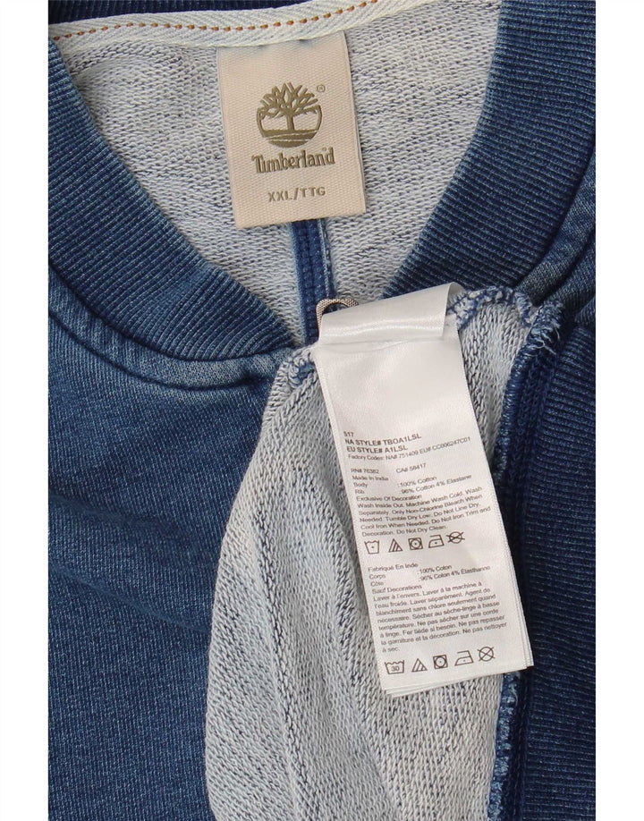 Jachetă de trening pentru bărbați Timberland, 2XL, bumbac bleumarin