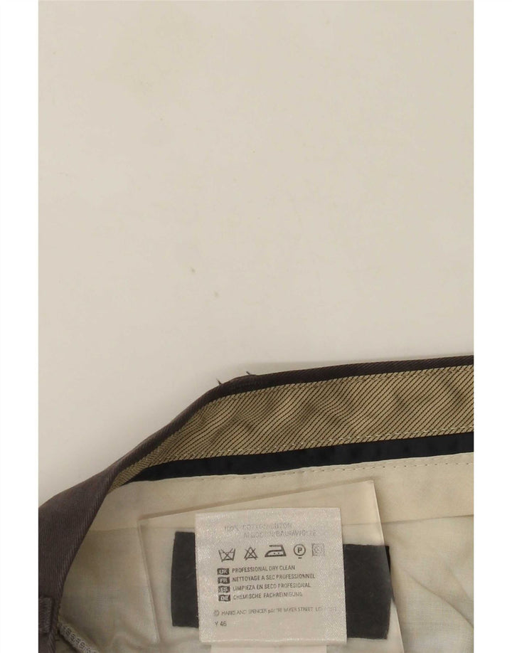 Marks & Spencer Pantaloni chino drepte pentru bărbați St. Michael W36 L31 gri