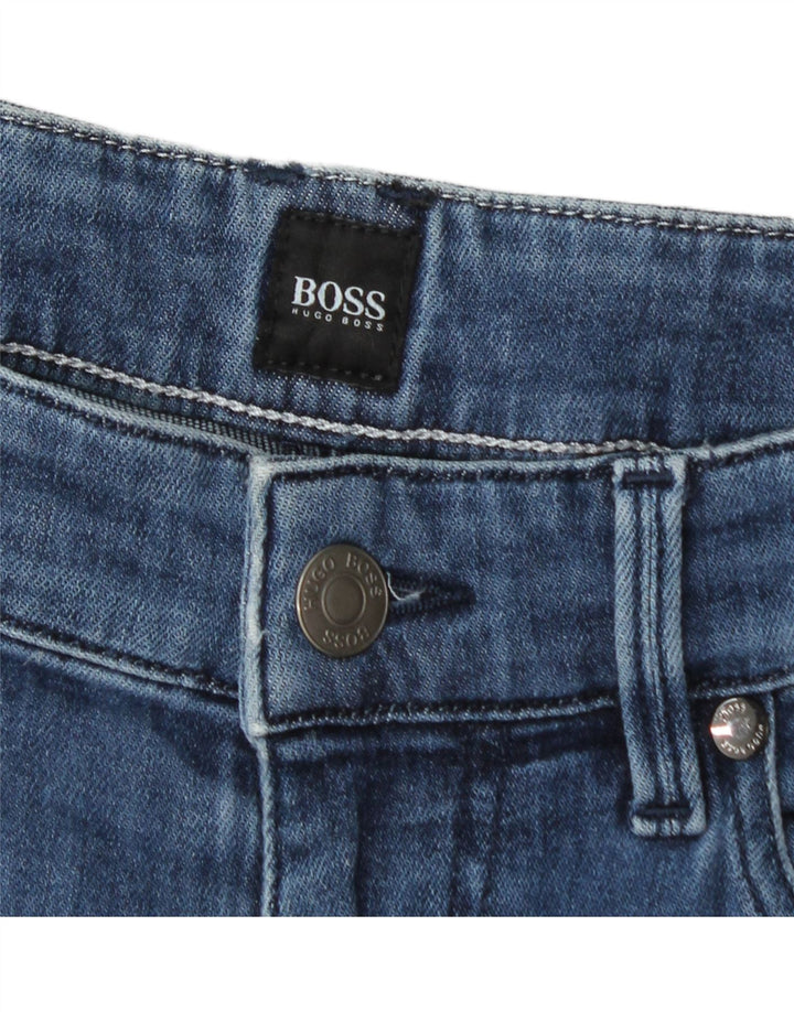 Blugi slim pentru bărbați Hugo Boss W30 L32 albastru