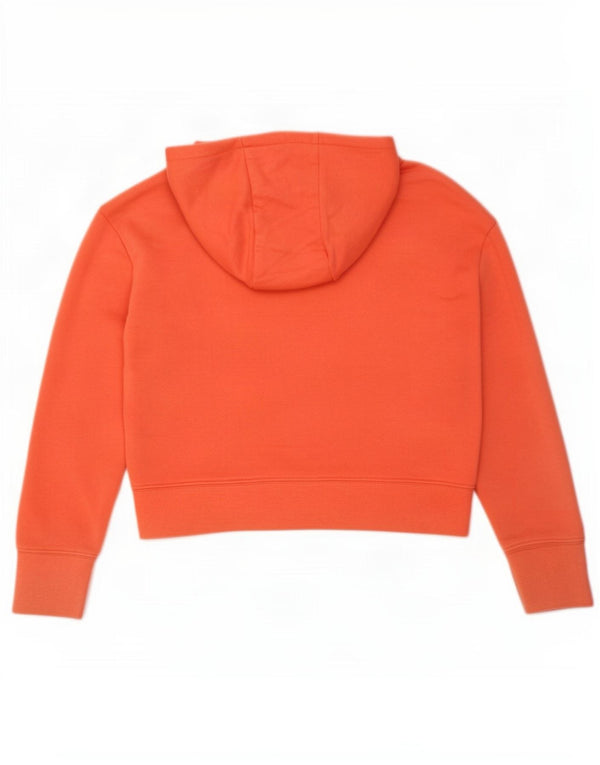 Pulover Nike pentru fete Crop Graphic, 10-11 ani, bumbac portocaliu mediu