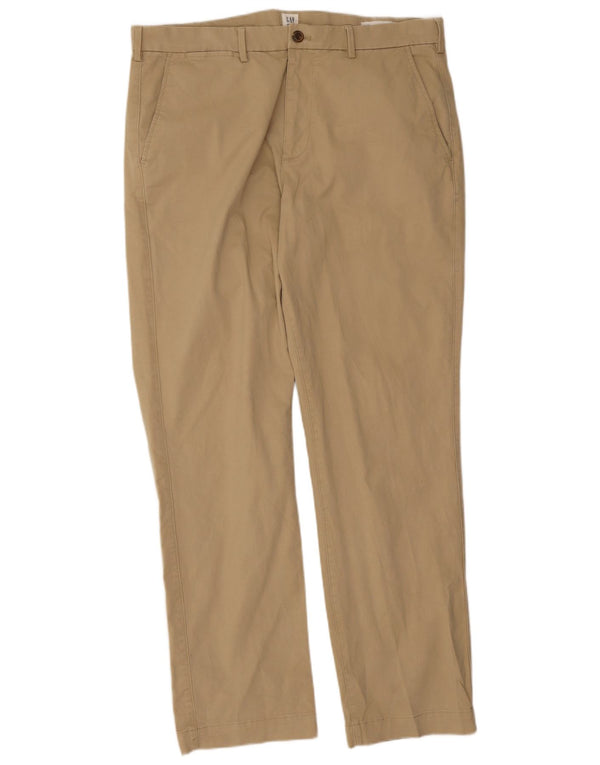 Pantaloni chino drepți pentru bărbați Gap L36 L32 bumbac bej