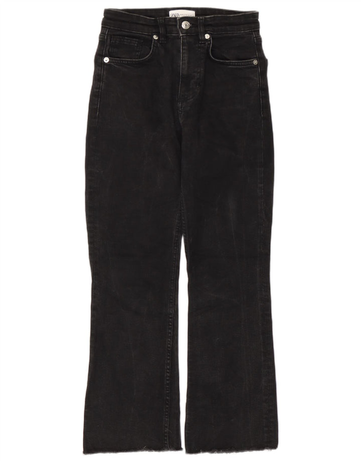 Blugi Zara Femei Bootcut EU 36 XS W26 L25 Negri