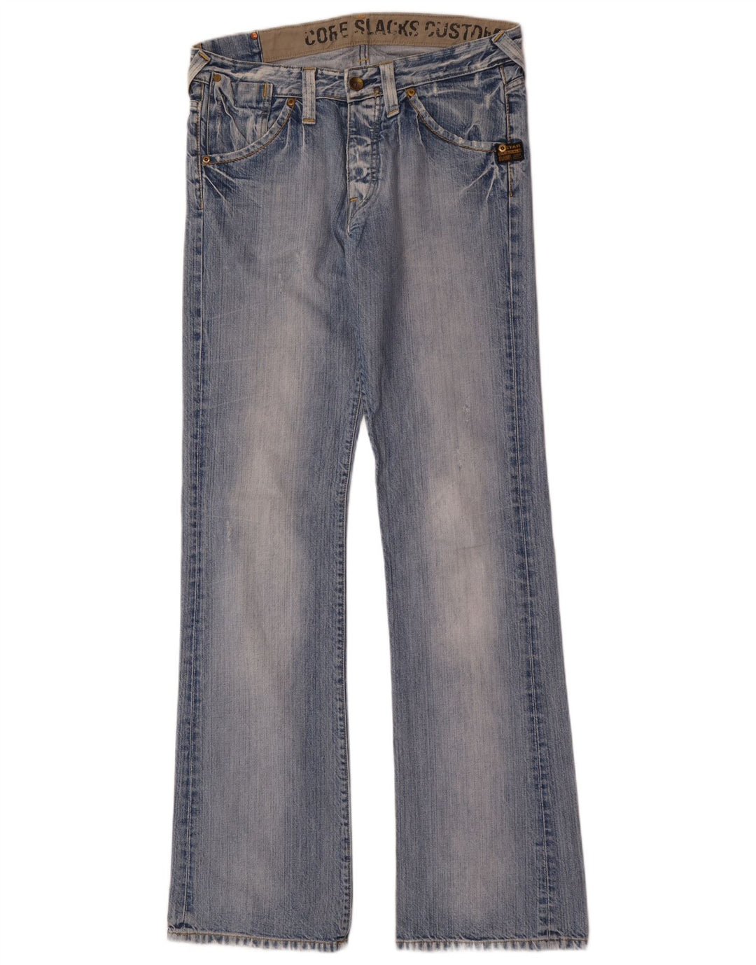 G-Star Blugi Bootcut Distressed pentru bărbați W32 L36 Bumbac albastru