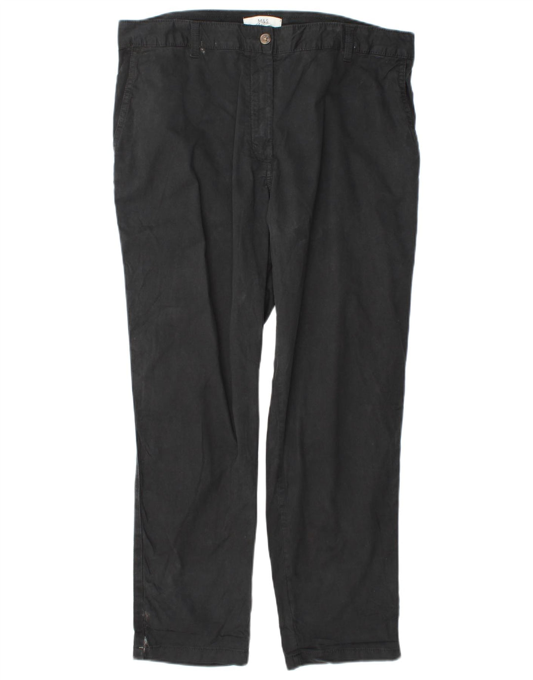 Pantaloni obișnuiți pentru femei Marks & Spencer UK 16 W38 L29 Bumbac negru