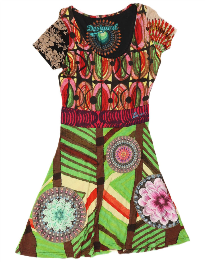 Rochie A-Line Desigual pentru femei UK 14, mare, multicoloră, geometrică