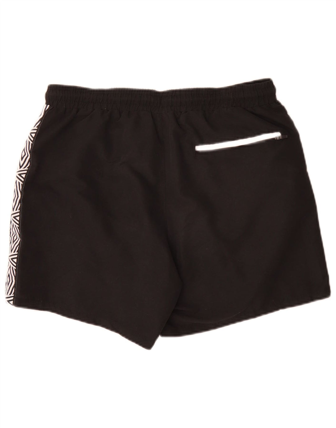 Pantaloni scurți de înot grafic Umbro pentru bărbați, mari, negru, geometric, poliester