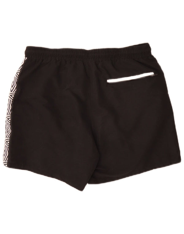 Pantaloni scurți de înot grafic Umbro pentru bărbați, mari, negru, geometric, poliester