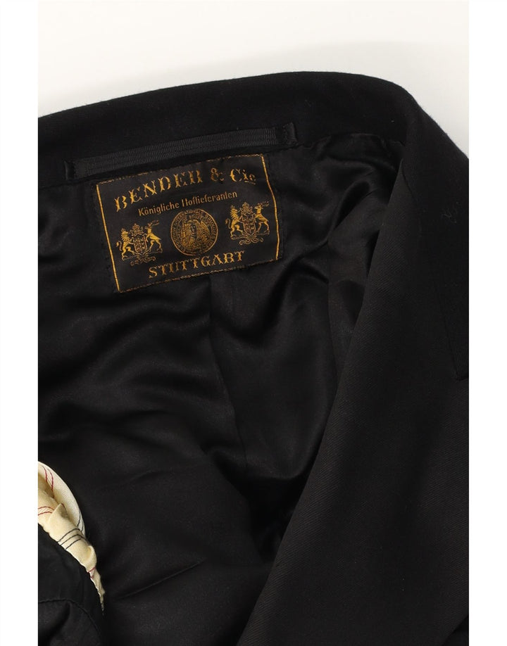 Blazer Vintage pentru femei UK 14 Medium Black
