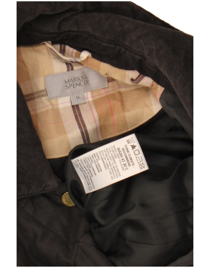 Jachetă matlasată pentru femei Marks & Spencer UK 14 Poliester negru mare