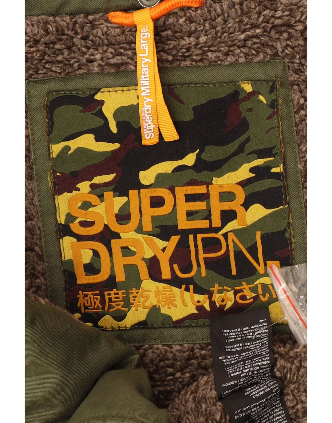 Jachetă militară pentru bărbați Superdry UK 40, mare, verde, bumbac