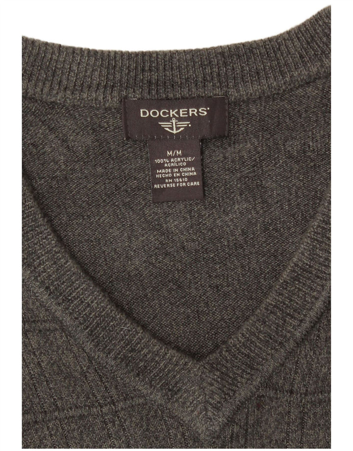 Dockers Vest pentru bărbați Tank Top Gri mediu Acrilic