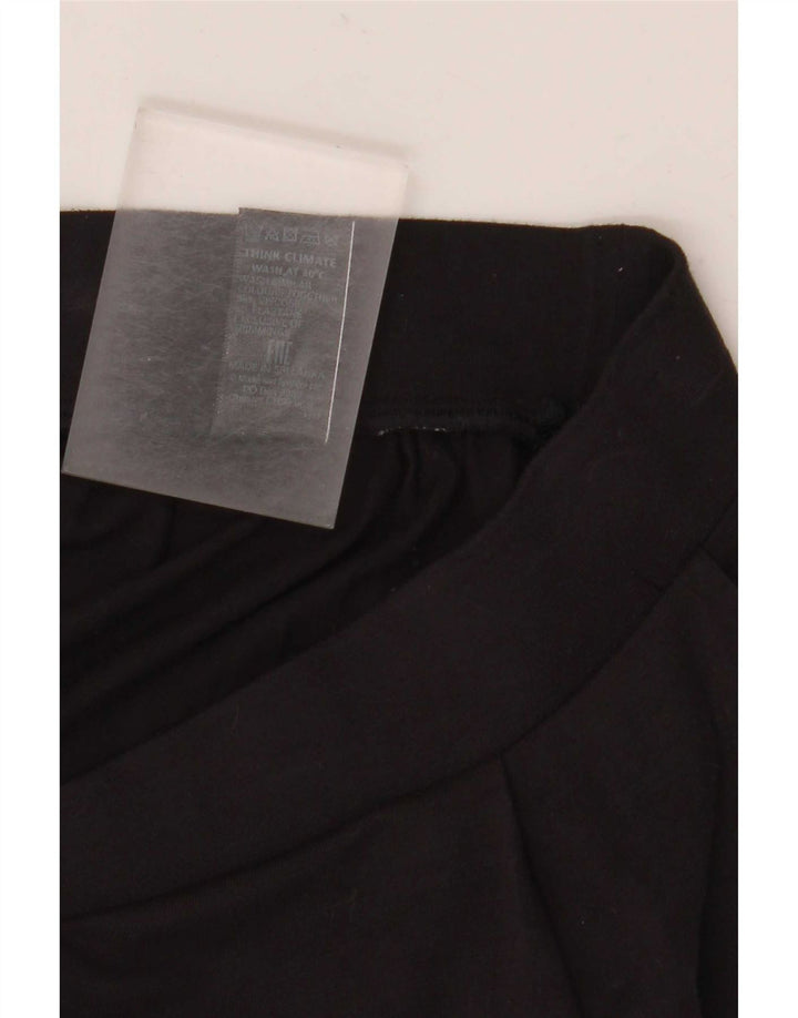Fustă A-Line pentru femei Marks & Spencer UK 14 Medium W30 Viscoză neagră