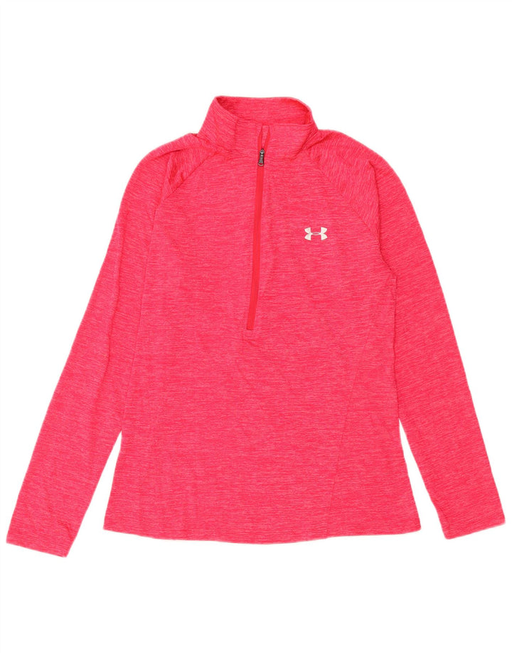 Top de trening UNDER ARMOUR pentru femei Heat Gear Pullover UK 12 Medium Pink