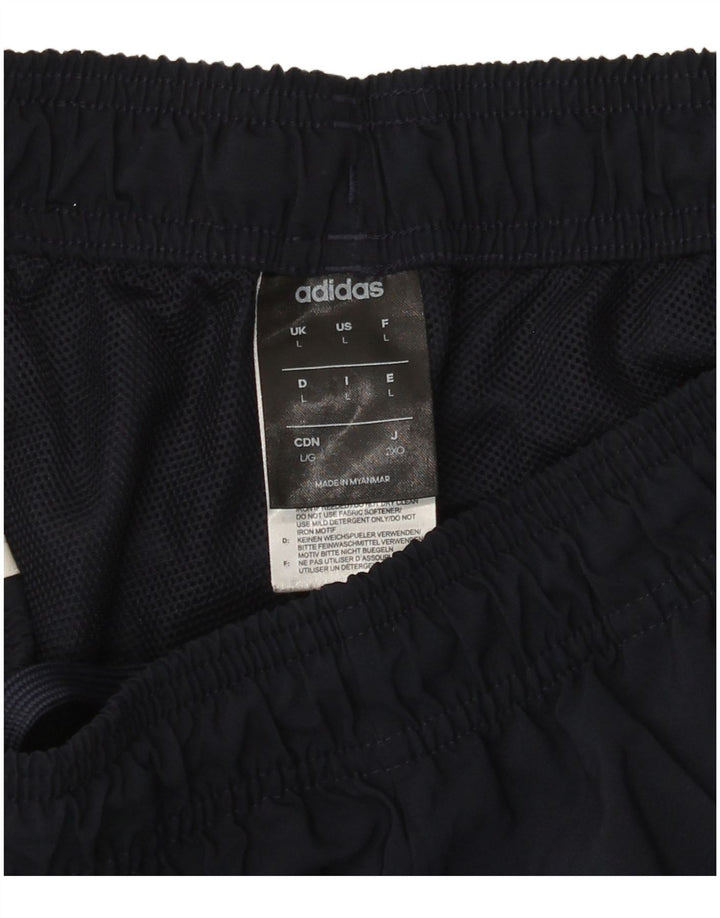 Pantaloni scurți sport pentru bărbați Adidas, mari, albastru, poliester